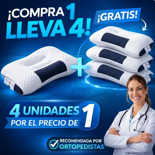 COMPRA 1 LLEVA 4: Almohadas Ortopédicas TechConfort